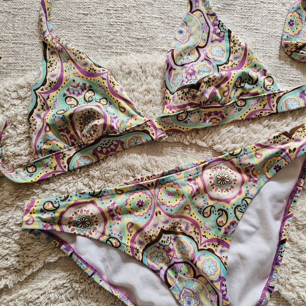 SOLD Victoria's Secret Bikini, Pastel Paisley, Size Medium